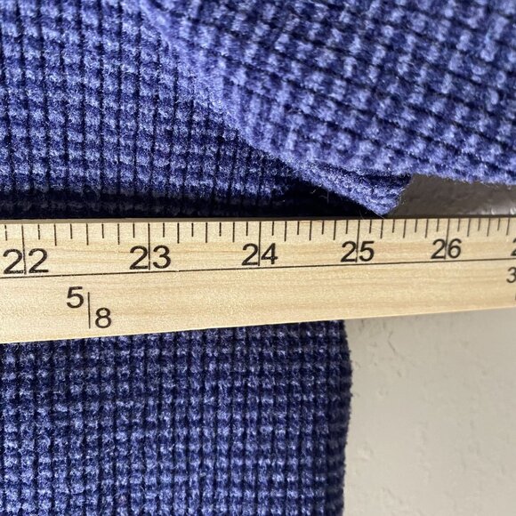 Denim & Co.  Waffle Knit Pullover Sweater Womens XL Blue Pockets Cozy Comfy Fall - Picture 15 of 16